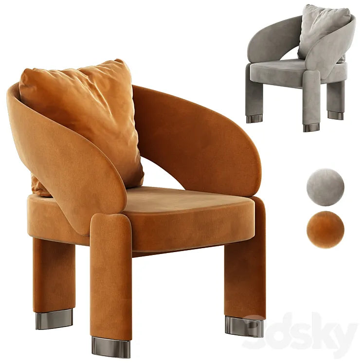Velvet Chair 3DSMAX Model
