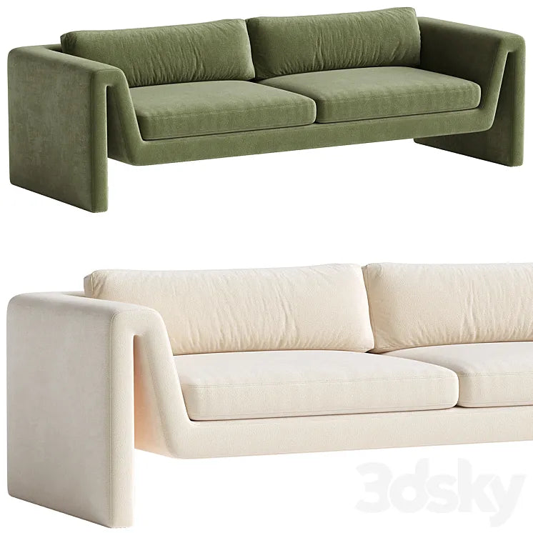 Velvet sofa Mika 3DSMAX Model