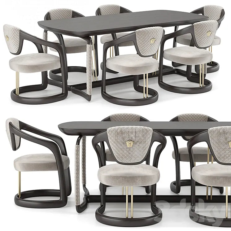 Versace Home Chair Table 3DSMAX Model