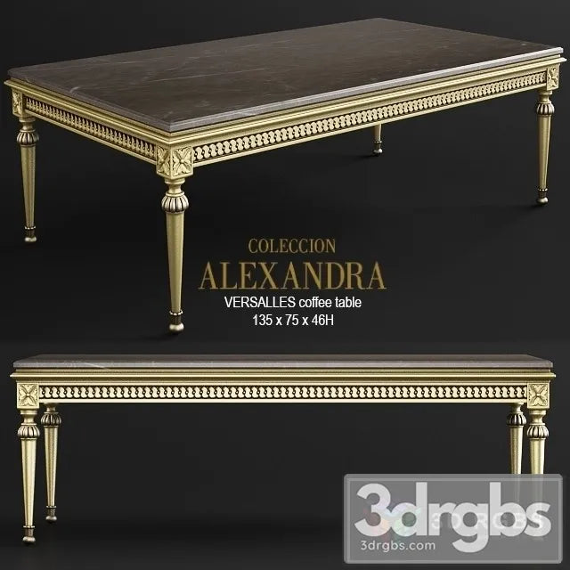 Versalles Coffee Table 3D Model Free