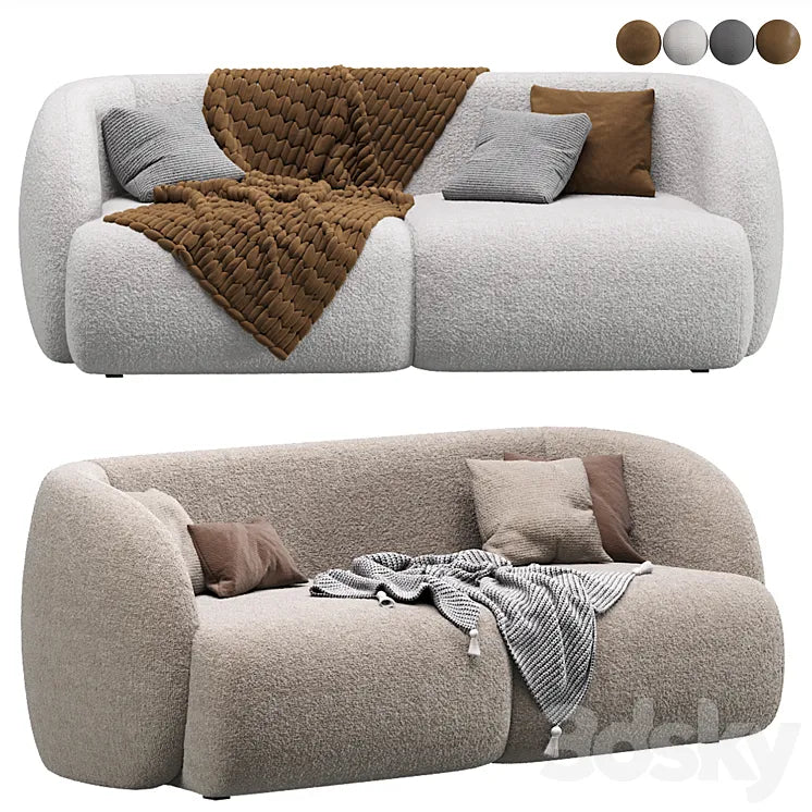 Vienso Cozy Beige Sofa By Divan.ru / Sofa Vienso 3DSMAX Model