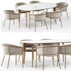Vilhena II chair and Arden Dining Table 3DSMAX Model