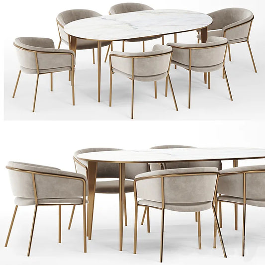 Vilhena II chair and Arden Dining Table 3DSMAX Model