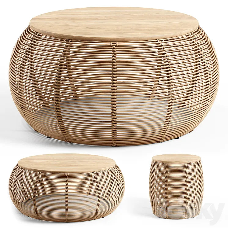 Vincent Sheppard - Ivo side table - natural 3DSMAX Model