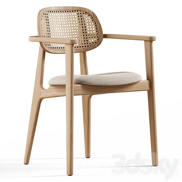 Vincent Sheppard - Titus dining armchair upholstered 3ds Max