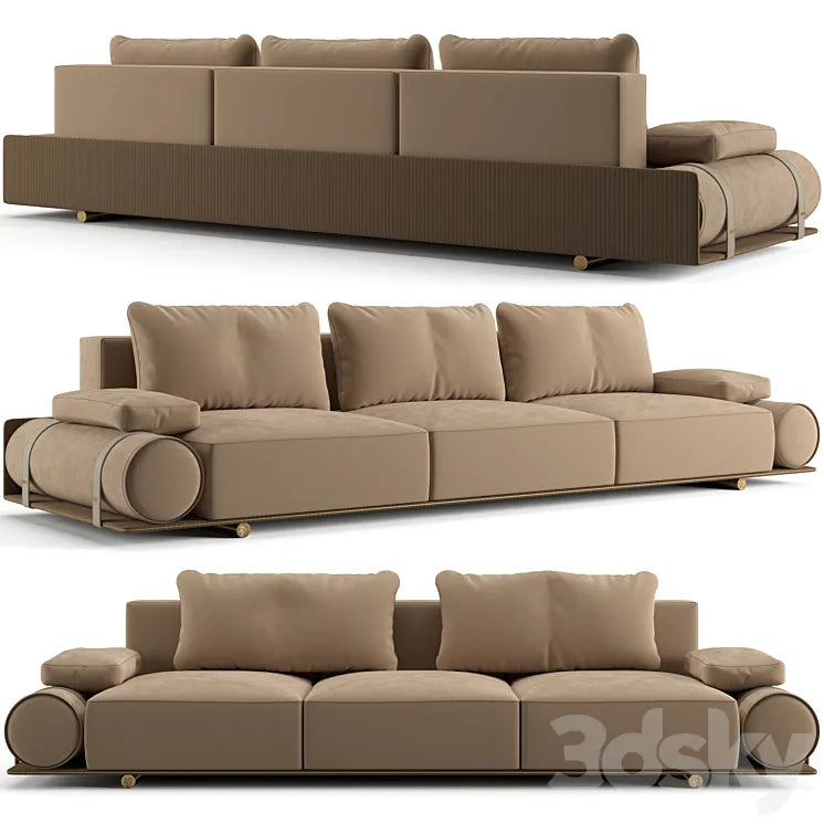 Visionnaire Donovan roll sofa 302 cm 3DSMAX Model