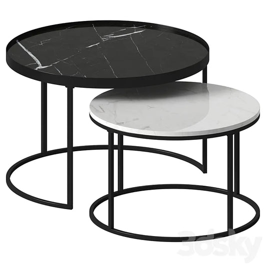 Walker Edison - Round Coffee Tables 3DSMAX Model