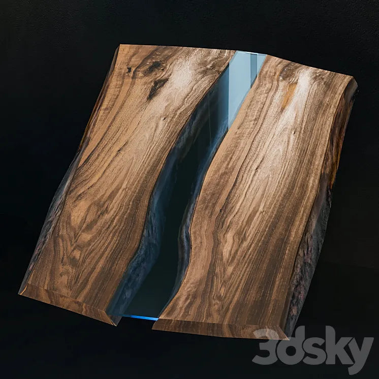 Walnut River Slab | Slab Stream from Nut 3DSMAX Model