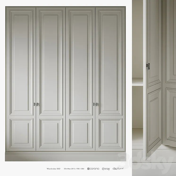 Wardrobe 002 3DSMAX Model
