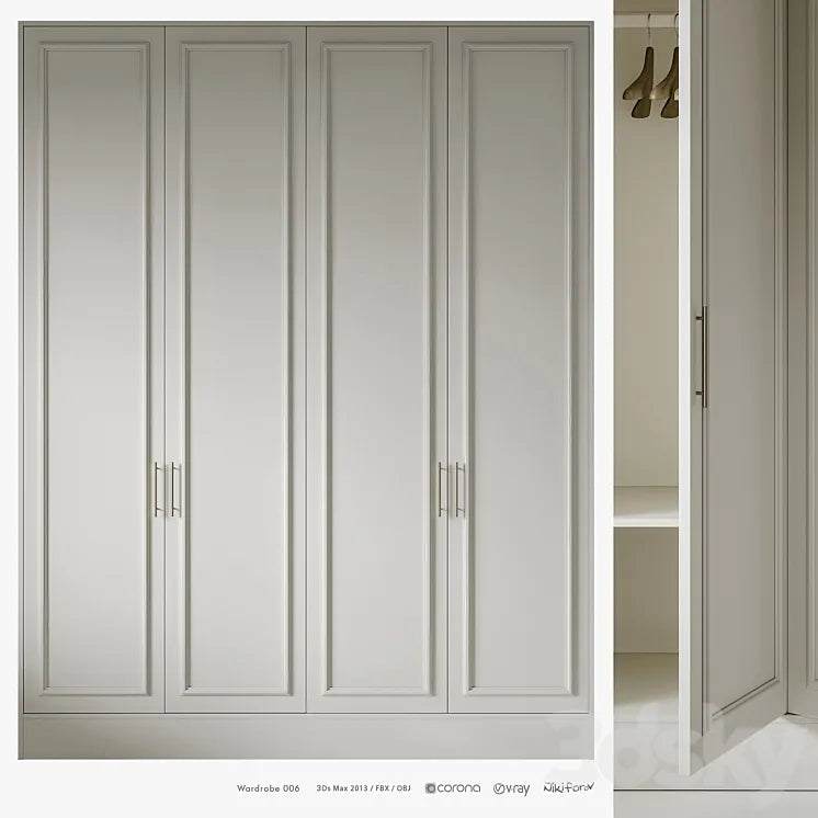 Wardrobe 006 3DSMAX Model