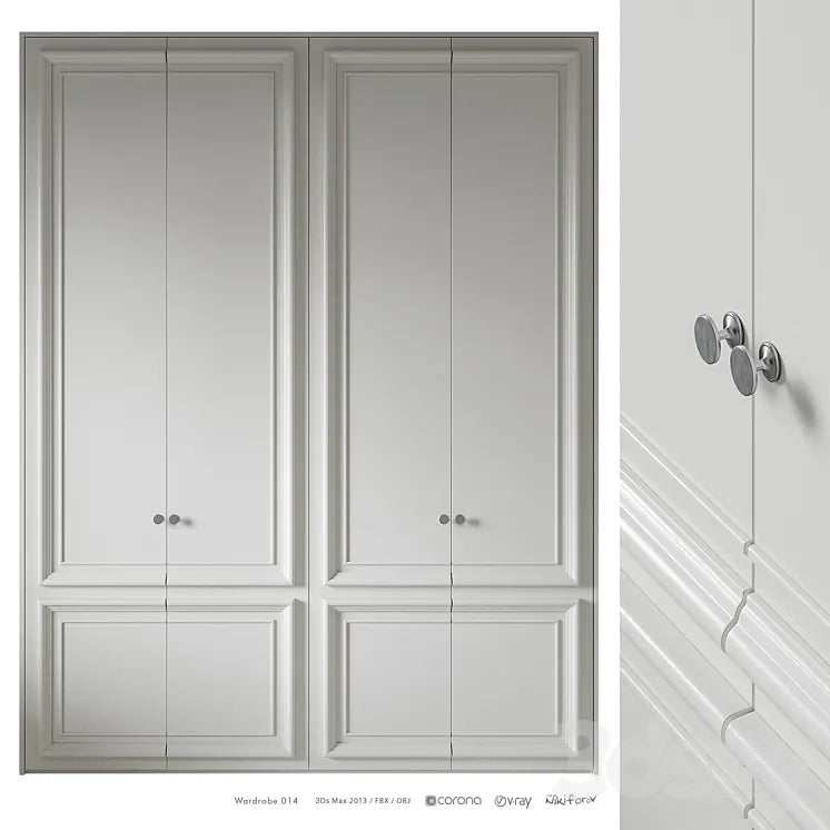 Wardrobe 014 3DSMAX Model