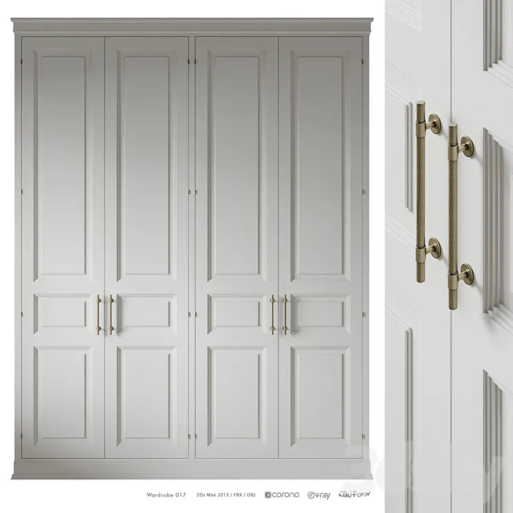 Wardrobe 017 3DSMAX Model