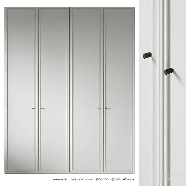 Wardrobe 019 3dsMax Model