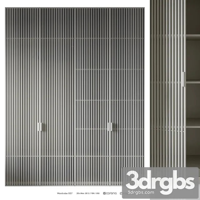 Wardrobe 027 3D Model Free