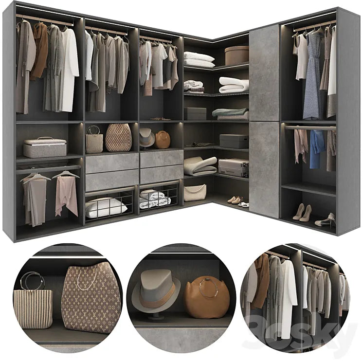 Wardrobe 24/ wardrobe 3DSMAX Model