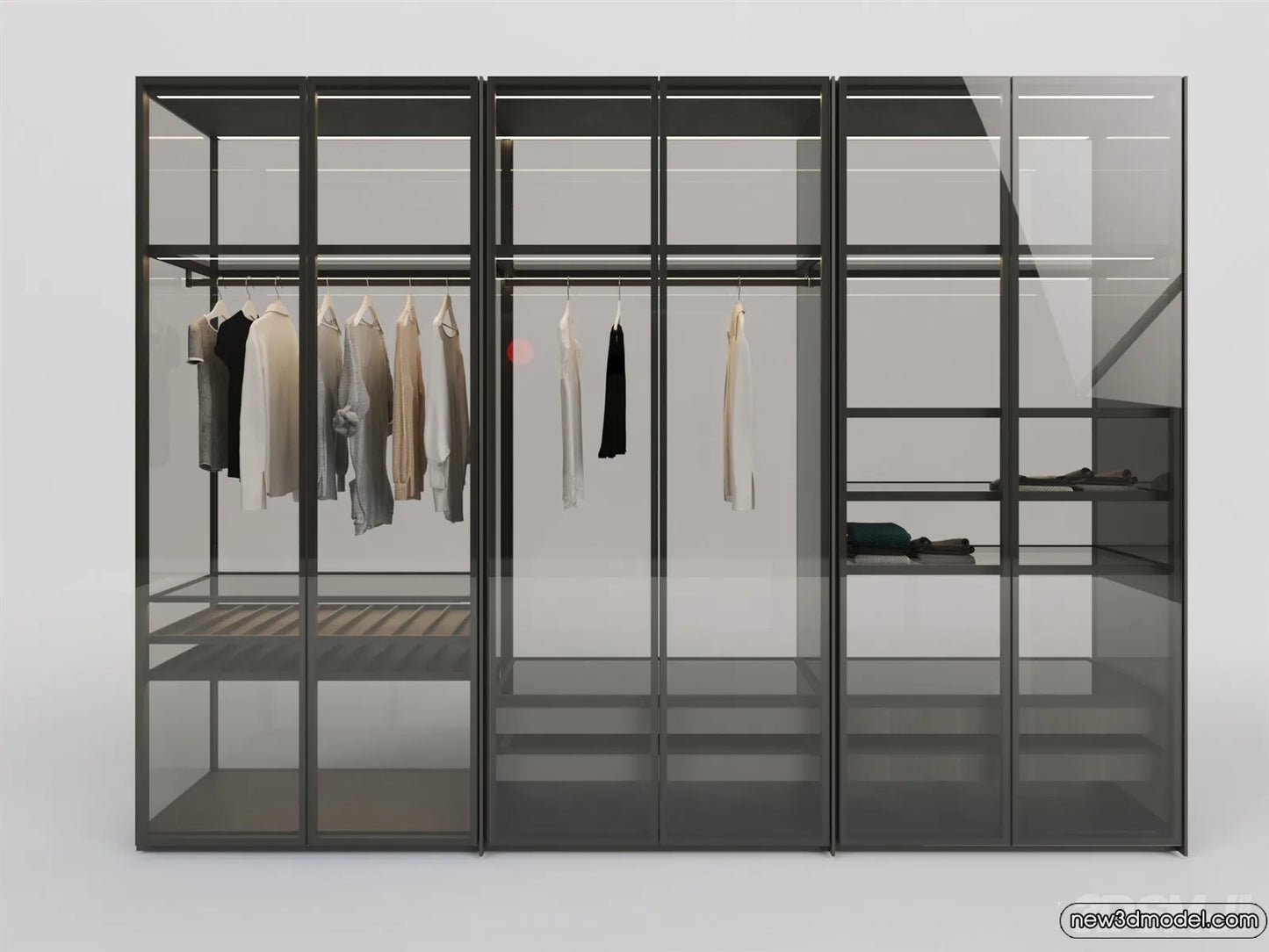 Wardrobe 3D Models – 3D Furniture for Interior Design – 002