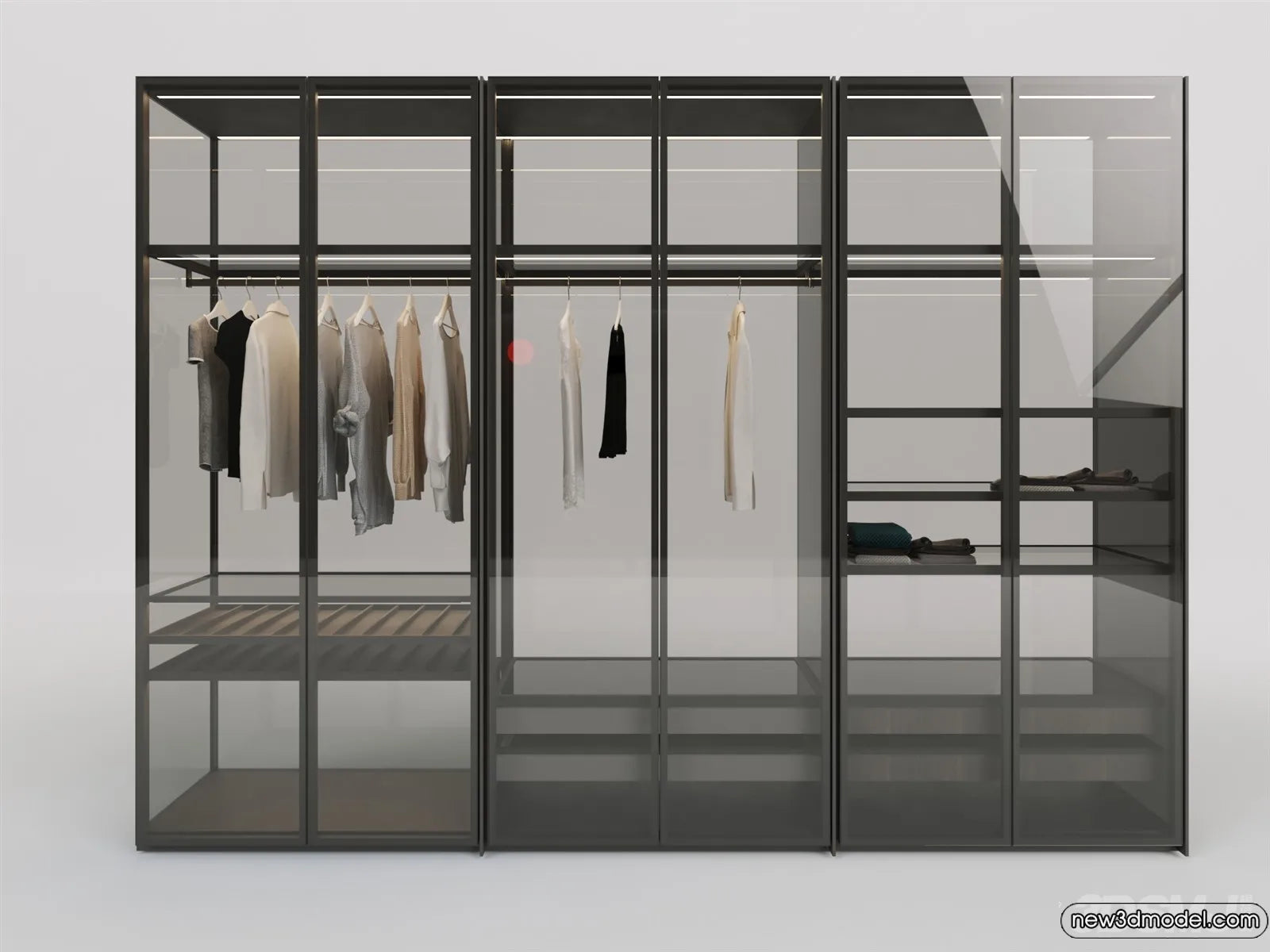 Wardrobe 3D Models – 3D Furniture for Interior Design – 002