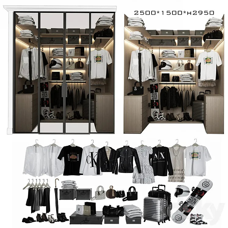 Wardrobe block _5 3DSMAX Model
