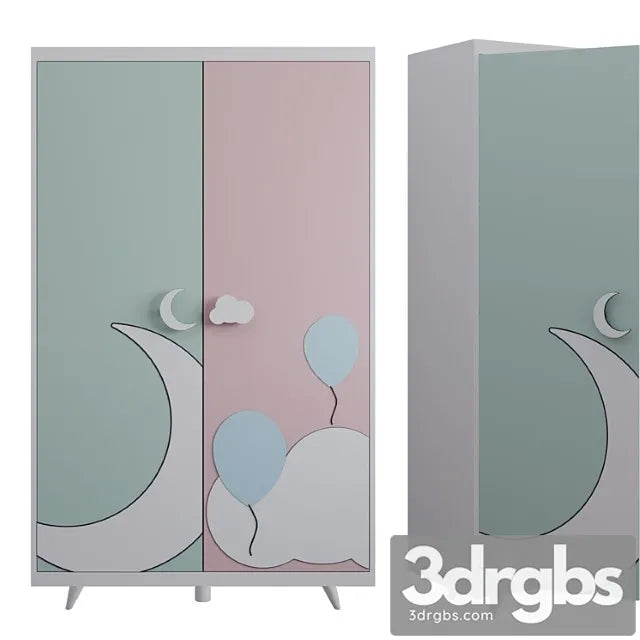 Wardrobe Childroom Wardrobe 3D Model Free