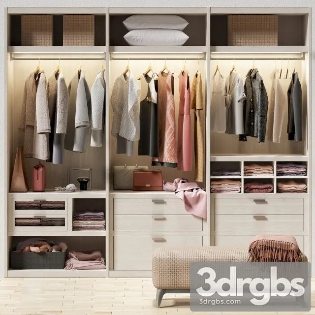 Wardrobe Clothes 05 3D Model Free