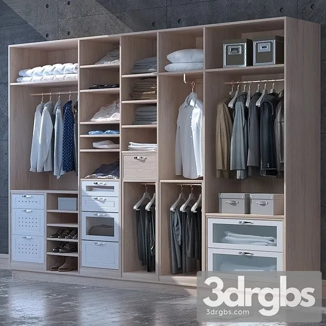 Wardrobe Clothes 13 3D Model Free