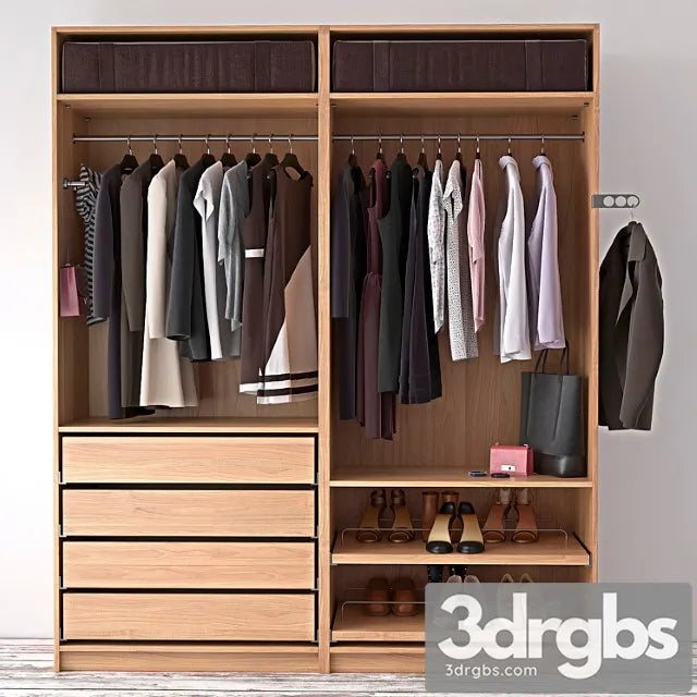 Wardrobe clothes 3D Model Free