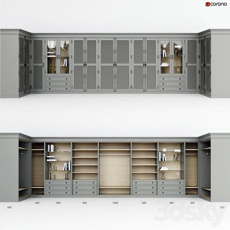Wardrobe Dantone Home 3DSMAX Model