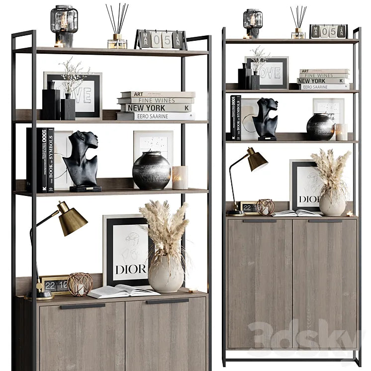 Wardrobe & Display cabinets 01 3DSMAX Model