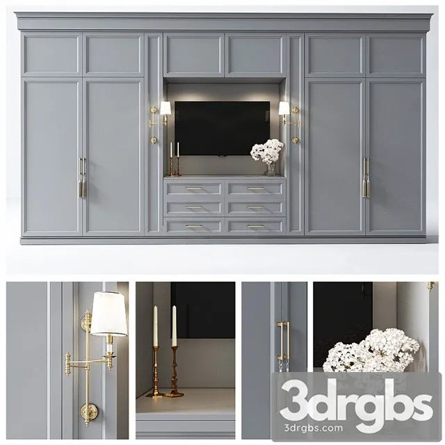 Wardrobe in the bedroom 1 3D Model Free