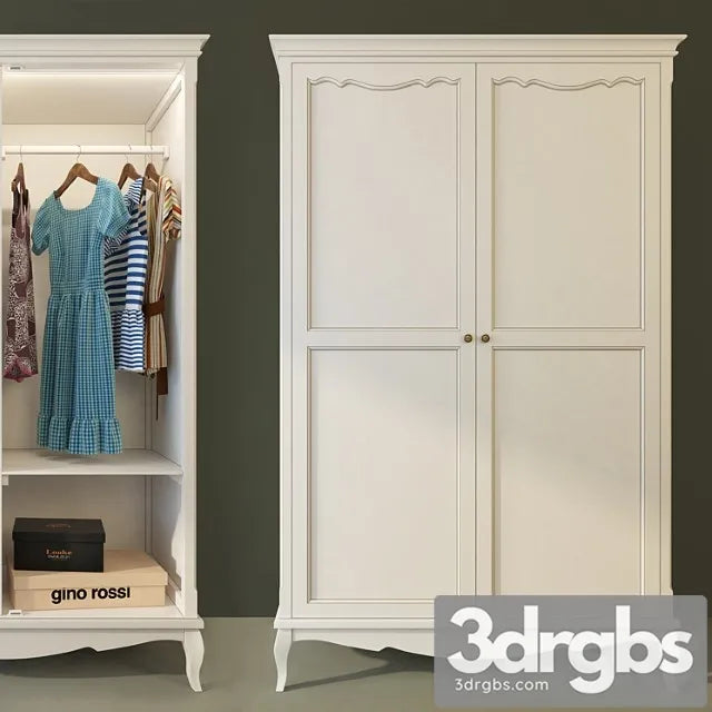 Wardrobe leontina beige. whatnot 3D Model Free