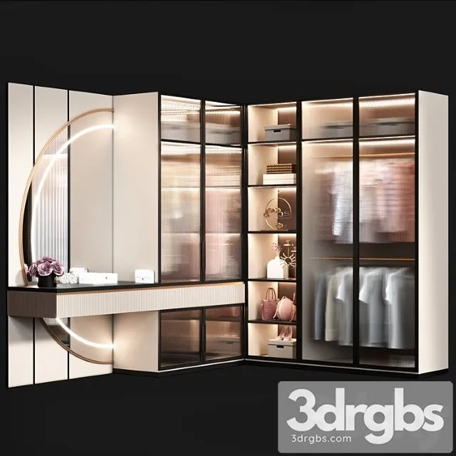 Wardrobe Modern 7 1 3D Model Free