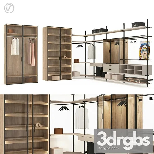 Wardrobe Raumplus 3D Model Free