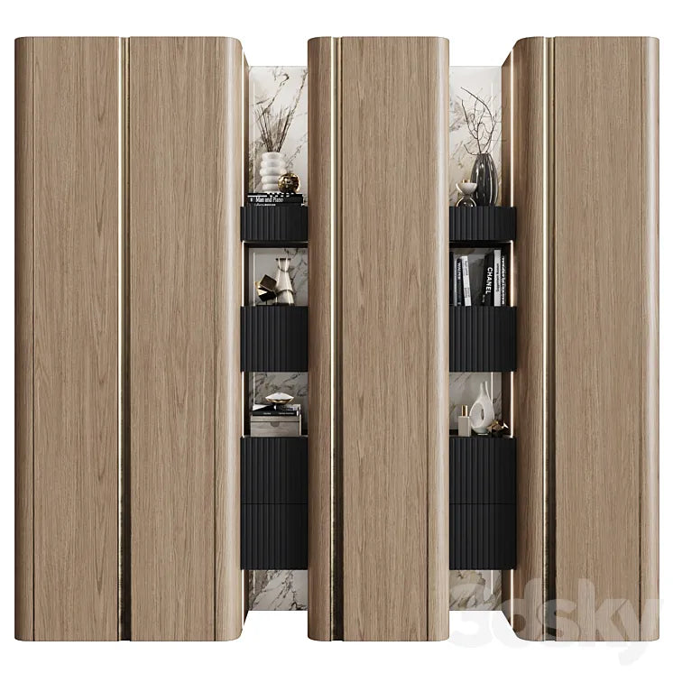 Wardrobes in modern style 49 3DSMAX Model