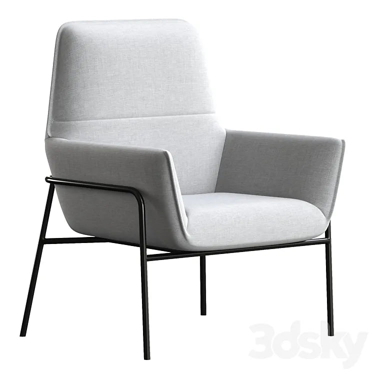 WARRANBROOKE Winston Armchair Gray 3DSMAX Model