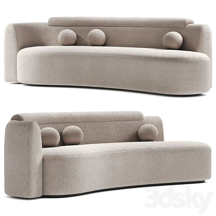 Wave sofa by Daniel Boddam 3DSMAX Model