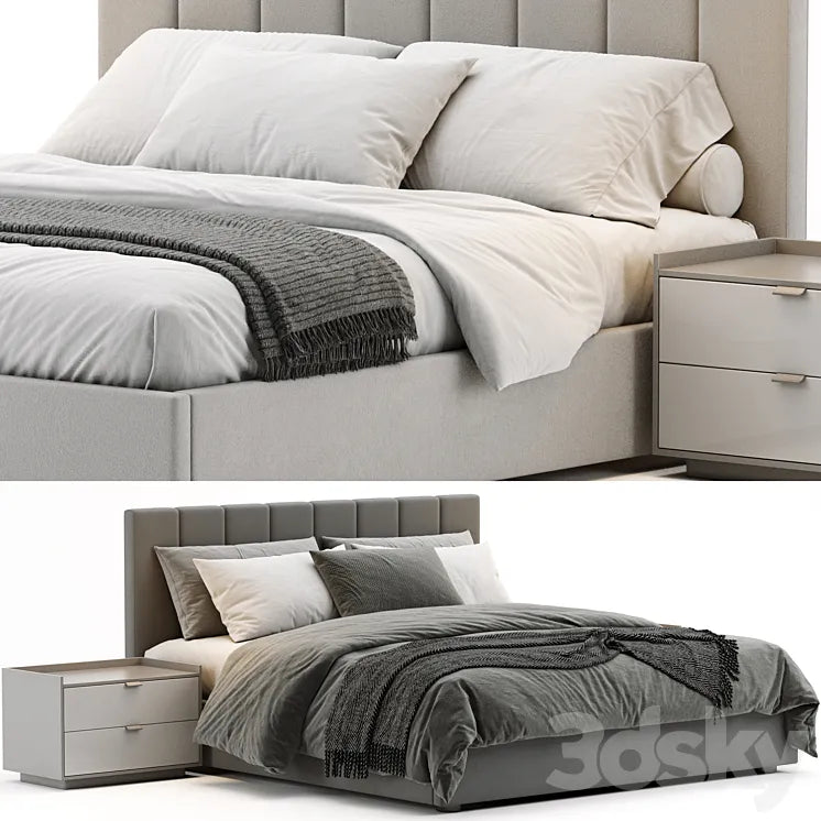 West Elm Emmett Bed 3DSMAX Model