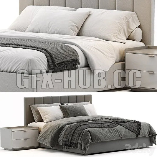 West Elm Emmett Bed 3dsMax Model