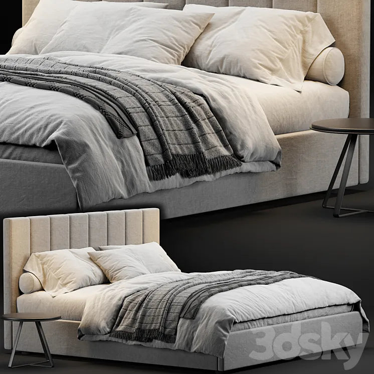 West Elm Emmett Low Profile Bed 3DSMAX Model