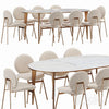 West elm Jane Dining Table 3DSMAX Model