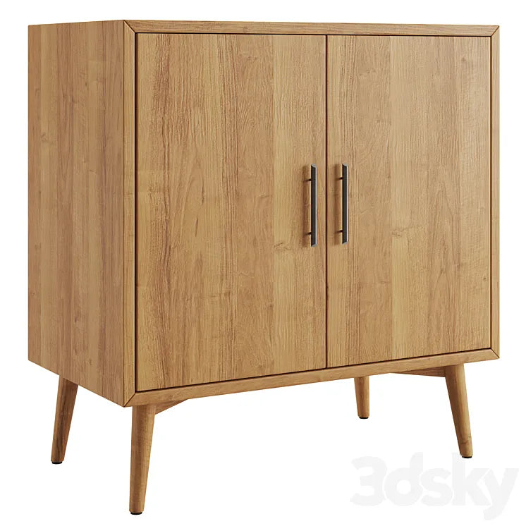 West Elm Mid-Century Bar Cabinet 3DSMAX Model