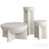 West elm Monti Lava Stone Tables 3DSMAX Model