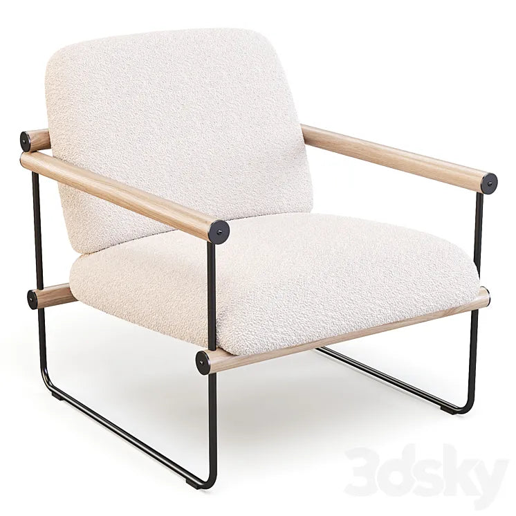 West-Elm: Ross - ArmChair 3DSMAX Model