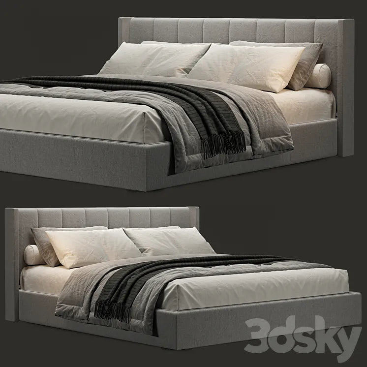 West Elm shelter bed 3DSMAX Model