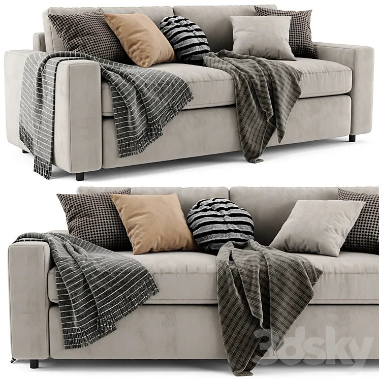 West Elm Urban 2 Seats Sofa 3DSMAX Model