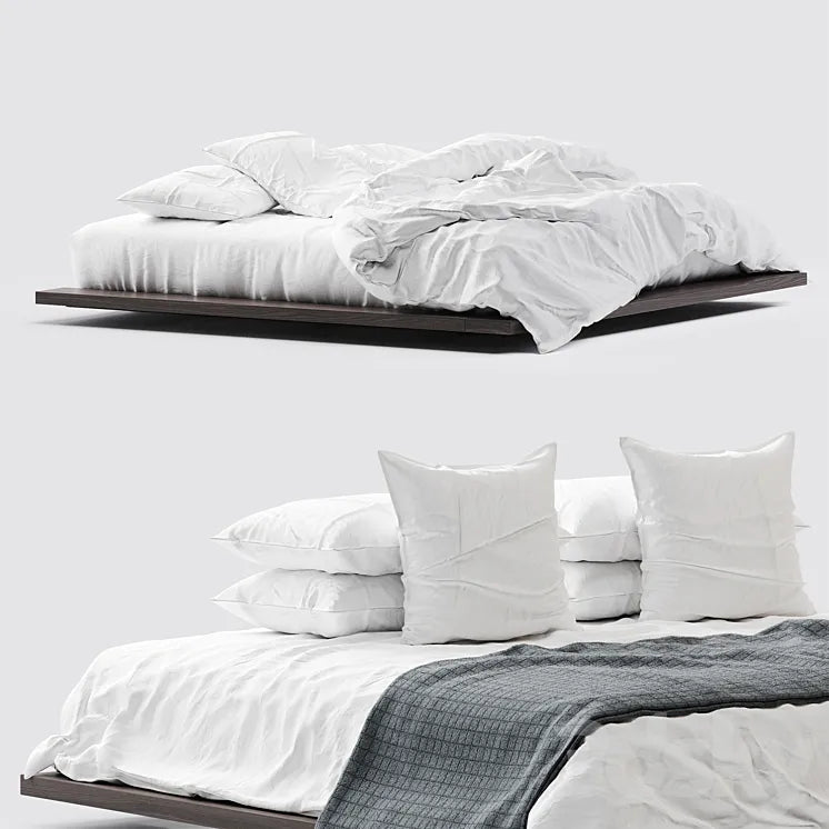 White bed linen_5 3DSMAX Model