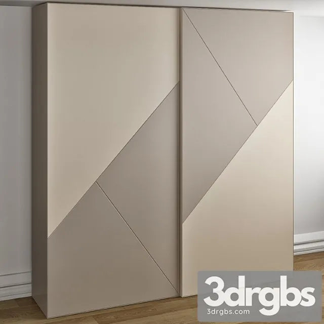 White Wardrobe Cross 3D Model Free