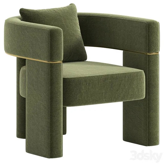 Wide Barrel Chair 3dsMax Model