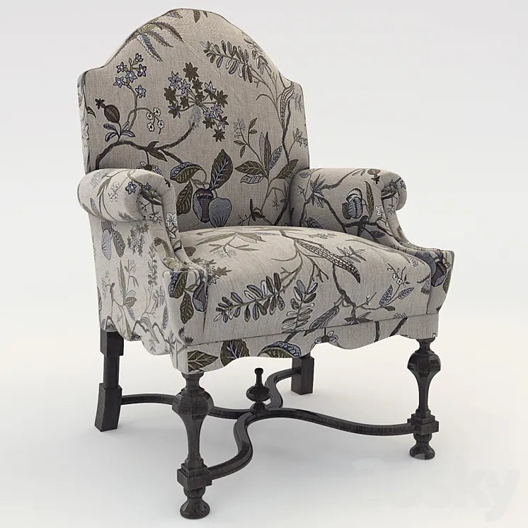 William - Mary Armchair 3DSMAX Model