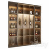 Wine Cabinet With Glasses & Decoration 017 3ds Max