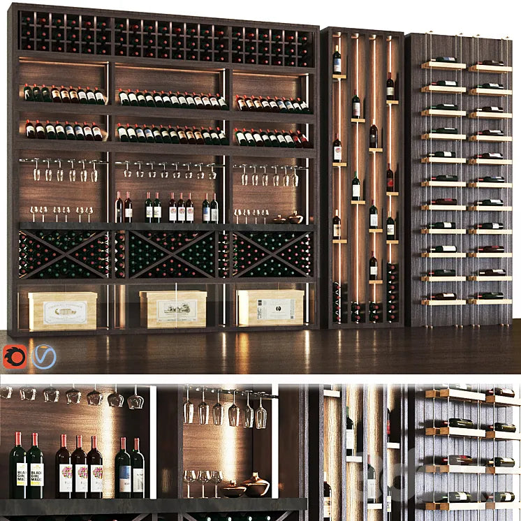 Wine cellar 3DSMAX Model